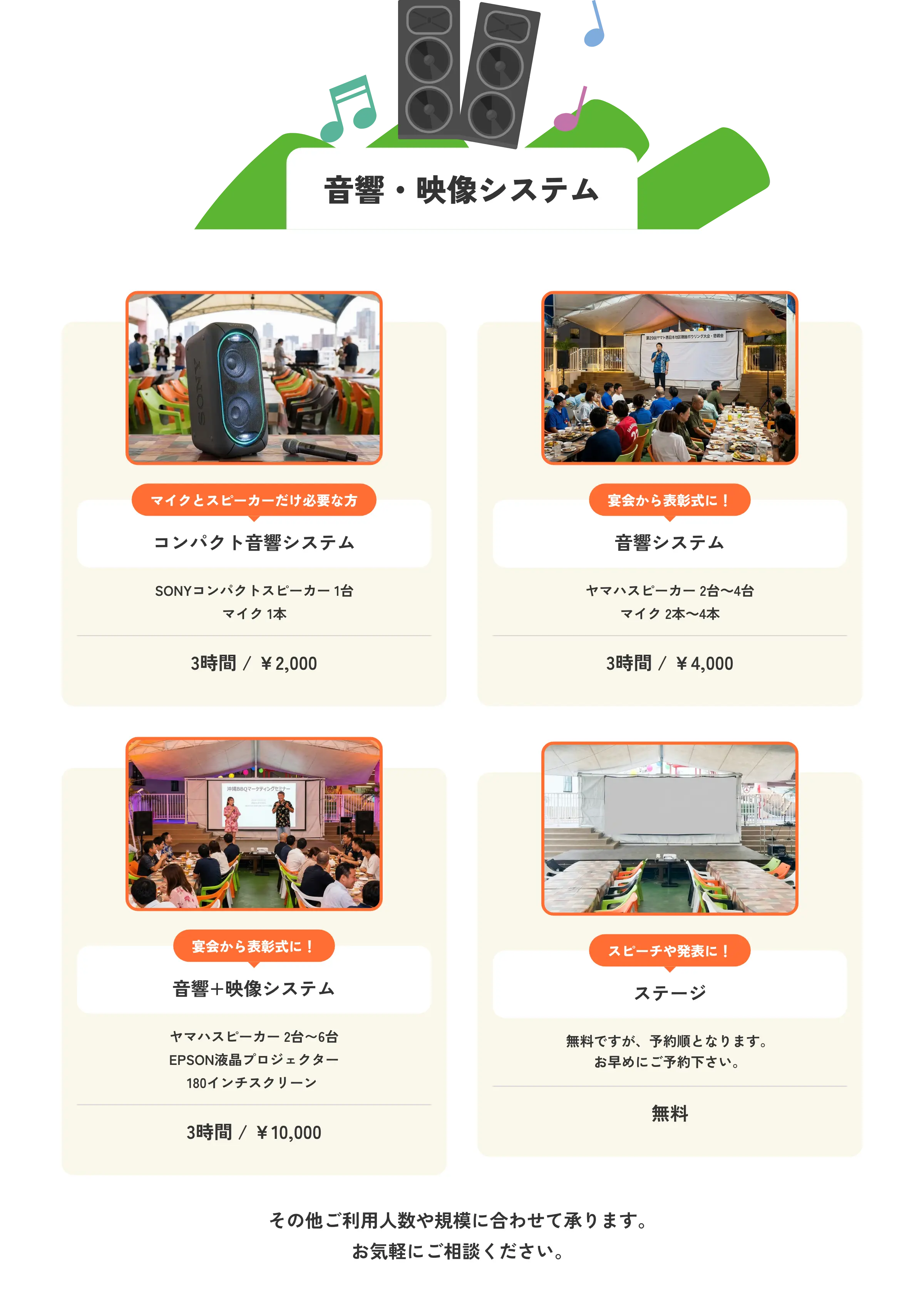 音響・映像システム